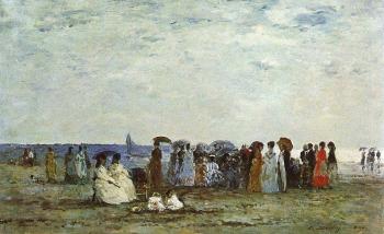 尤金 佈丹 Bathers on the Beach at Trouville 尤金 佈丹 Bathers on the Beach at Trouville